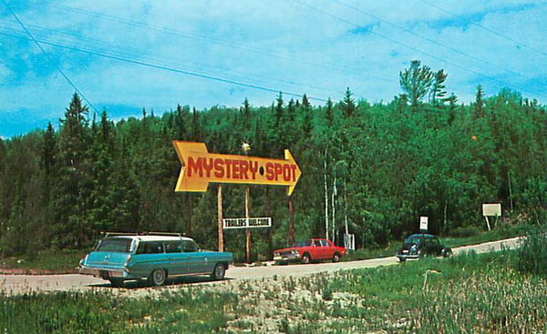 Mystery Spot - Old Post Card (newer photo)